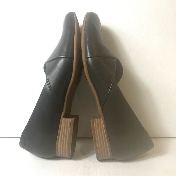 Clarks Collection Womens Sz 10 M Comfort Casual Black Leather Slip On Flats Shoe - Picture 5 of 11